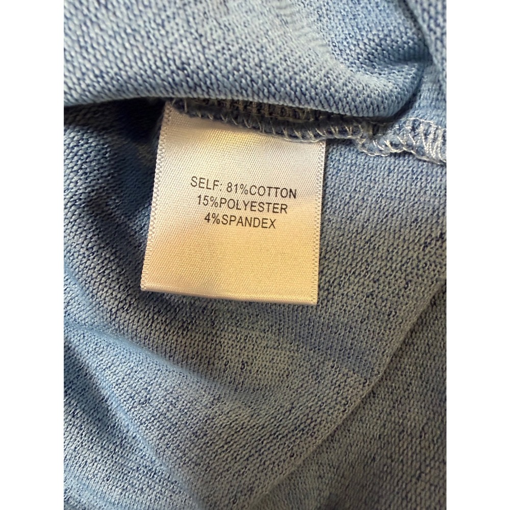 Jane and Delancey T-Shirt Dress Womens XS Blue Acid Wash Ruched Sleeve Excellent - Picture 6 of 8